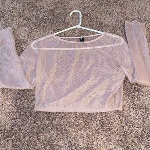 sheer sparkle shirt